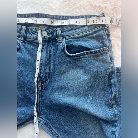 Anthropologie Pilcro Flare Bootcut Distressed Blue Jean Size 30 - Picture 5 of 10